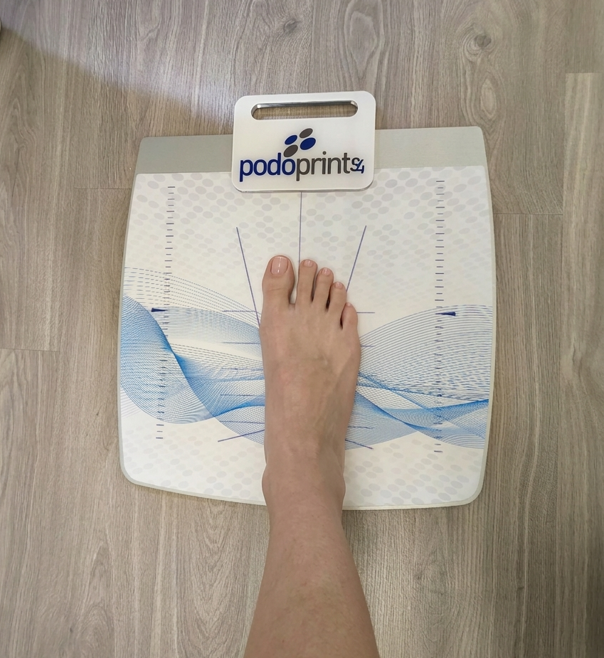 Estudio de pisada en plataforma podoprint